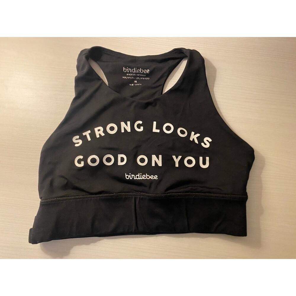Birdiebee Sports Bra Black Size M Strong Looks Good On You Pilates Yoga